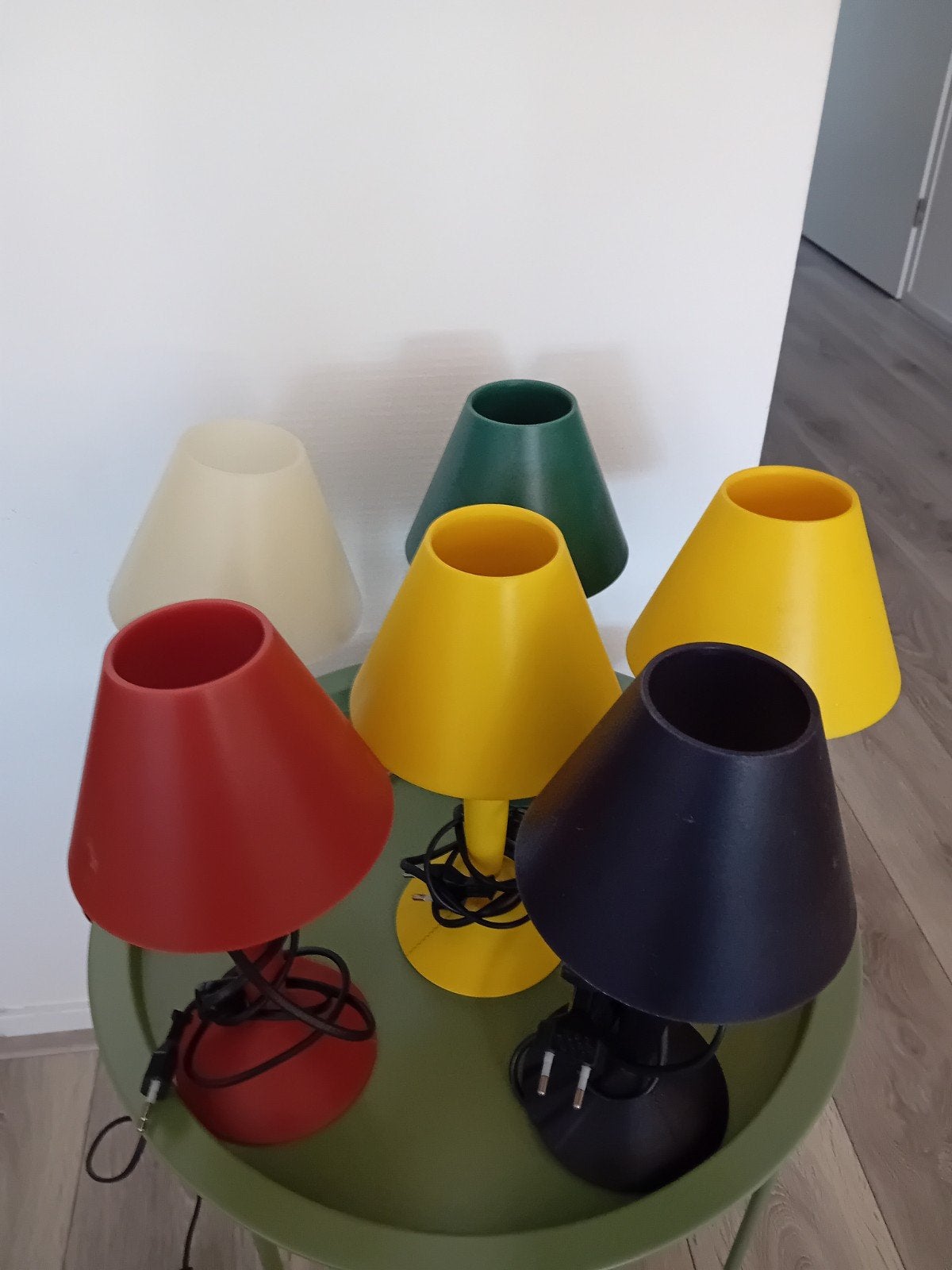 6 Vintage Flos Miss Sissi Schemerlampjes - Italiaans Design, Ophalen