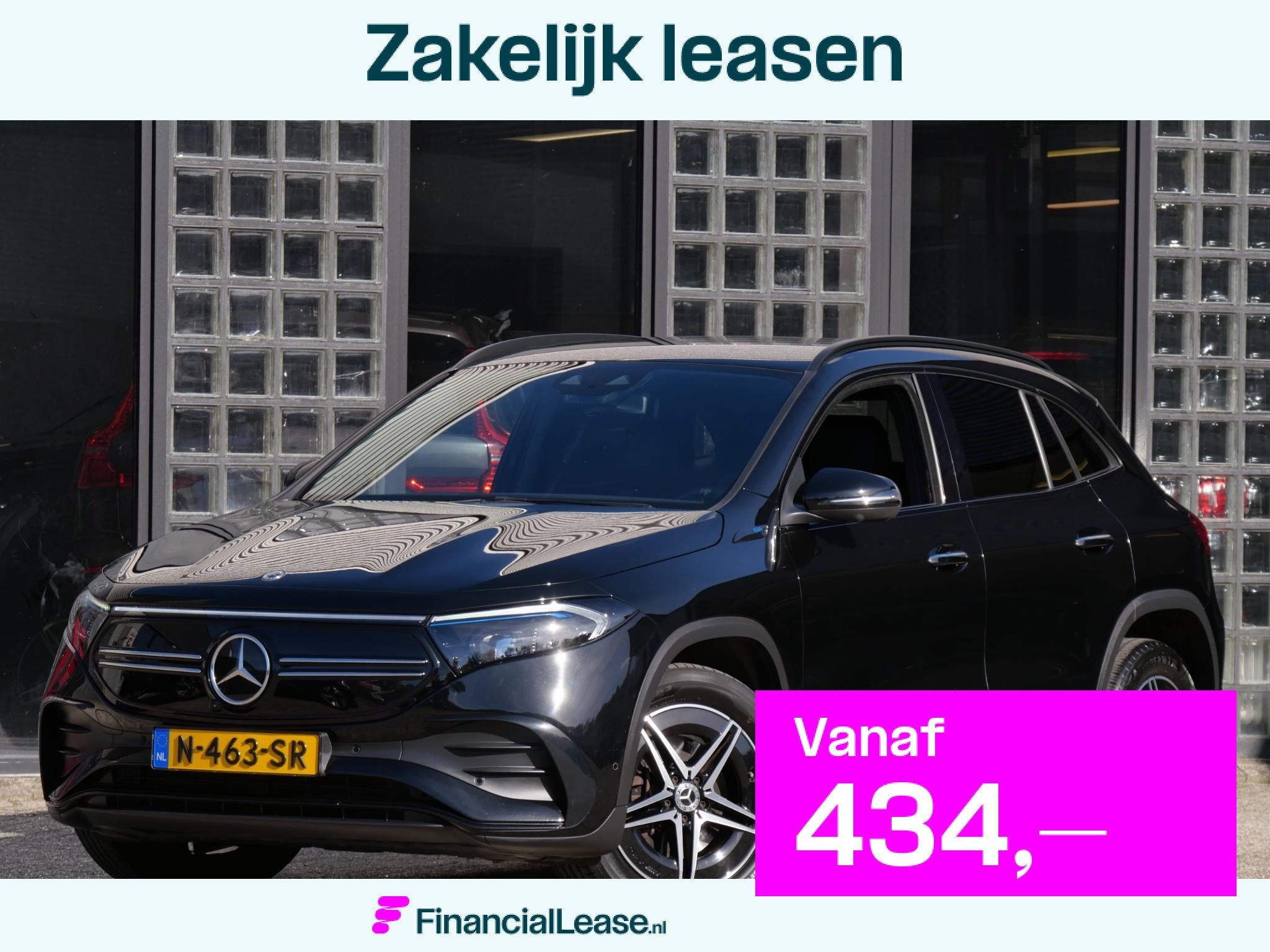 Mercedes-Benz EQA 67kWh AMG/ ELEKT. STOELEN/ 360° CAMERA/ T, Gebruikt, 750 kg, 190 pk, Leder en Stof