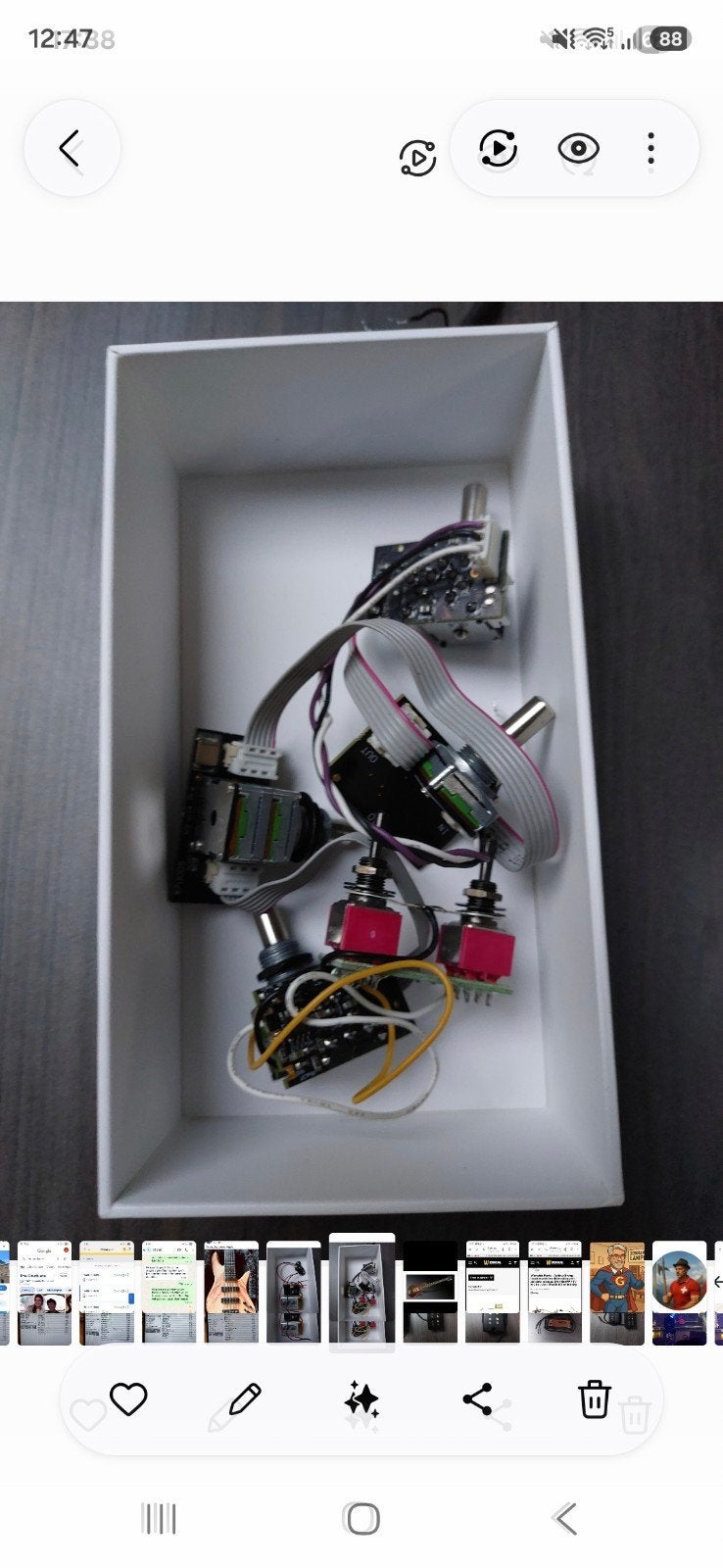 Warwick SC Thumb 3-band preamp (MEC), Ophalen, Zo goed als nieuw, Elektrisch
