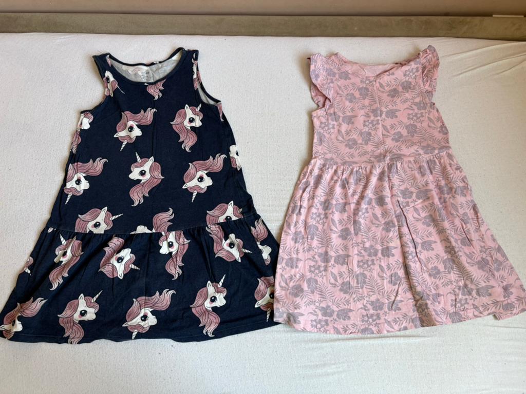 Zomerjurkje meisje twee stuks maat 122/128, Ophalen of Verzenden, Zo goed als nieuw, Maat 128