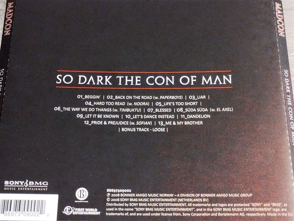 Madcon - So Dark The Con Of Man, Ophalen of Verzenden, Zo goed als nieuw