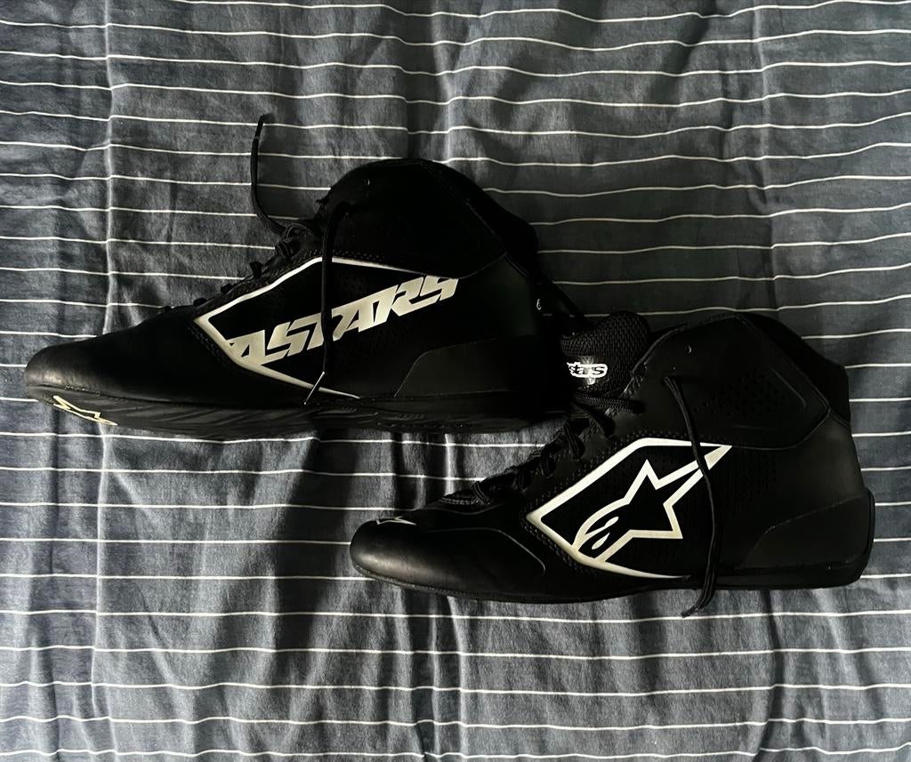 Alpinestars Kartschoenen Maat 42 - Zwart, Sport en Fitness, Karting, Ophalen of Verzenden, Zo goed als nieuw, Kleding of Schoenen