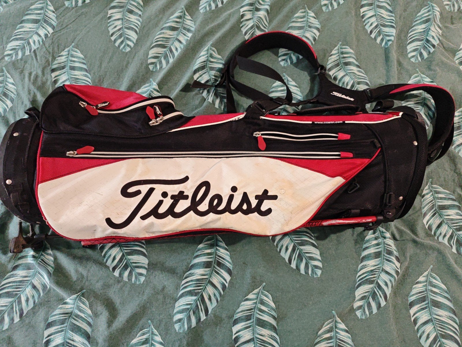 Titleist golf tas - Zwart/Rood/Wit, Ophalen, Gebruikt, Tas, Overige merken