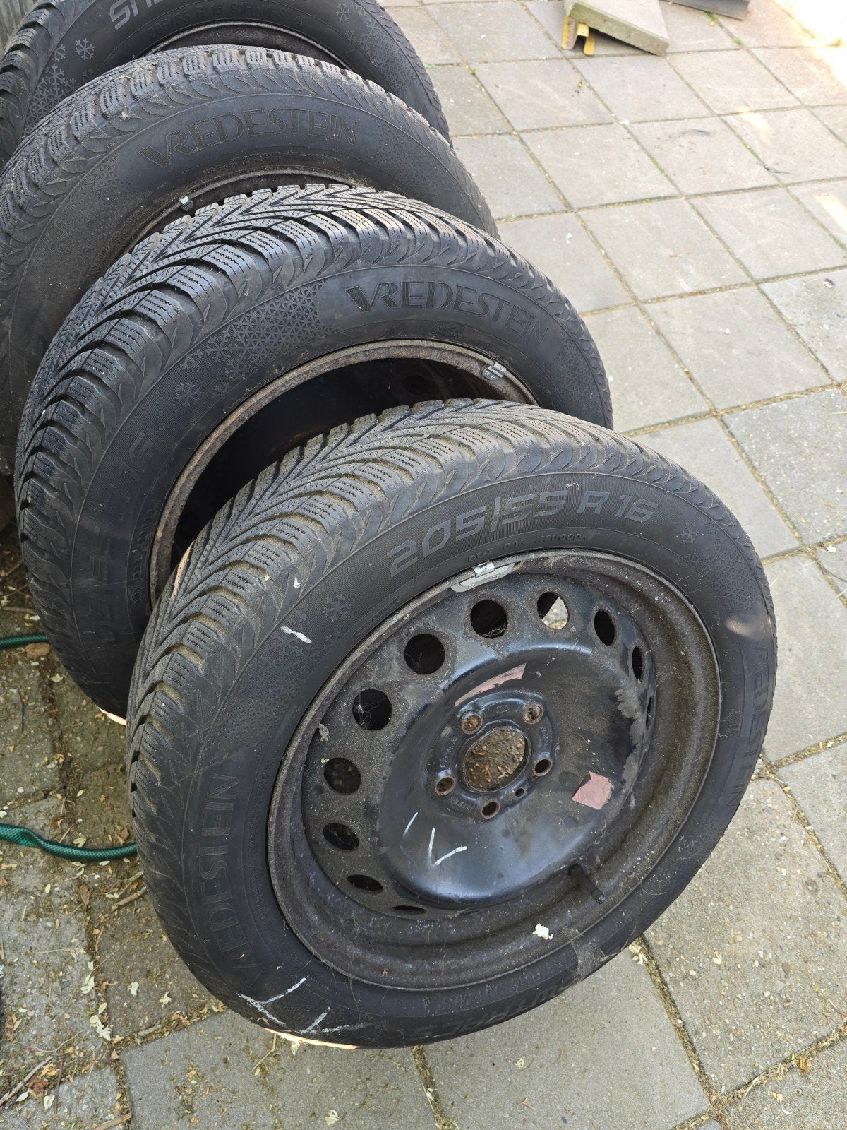 Velgen met band 205/55 R16, Auto diversen, Aanhangwagen-onderdelen, Ophalen of Verzenden, Gebruikt