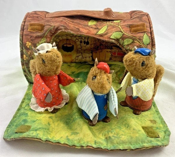Fisher-Price Woodsey eekhoorn familie vintage 1979 set, Kinderen en Baby's, Speelgoed | Fisher-Price, Coolsingel 104, 3011 AG Rotterdam, Netherlands