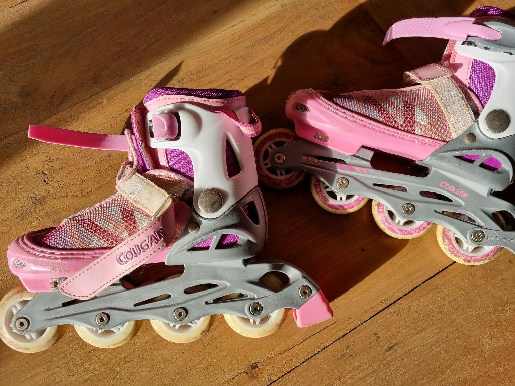 Cougar in-line skates, Ophalen, Verstelbaar, Gebruikt, Kinderen