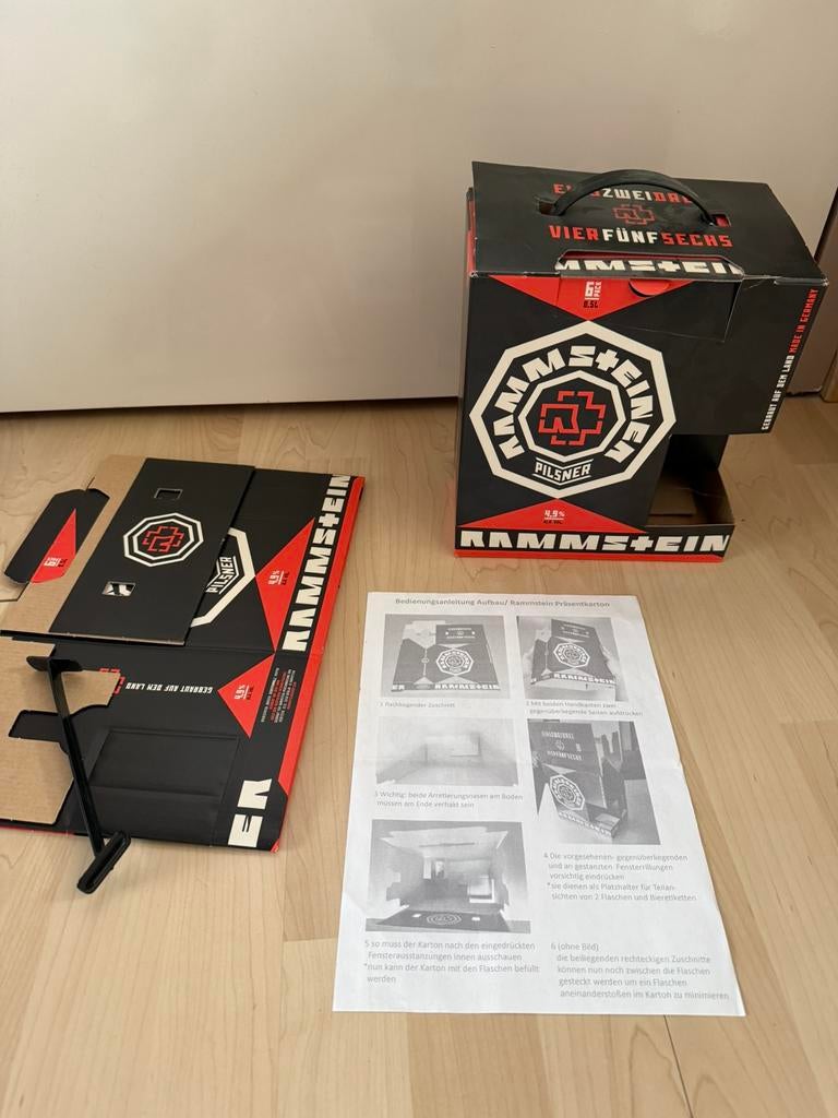 Rammstein. Bier pakket. Verpakking. Nieuw en ongevouwen., Ophalen of Verzenden, Nieuw, Gebruiksvoorwerp