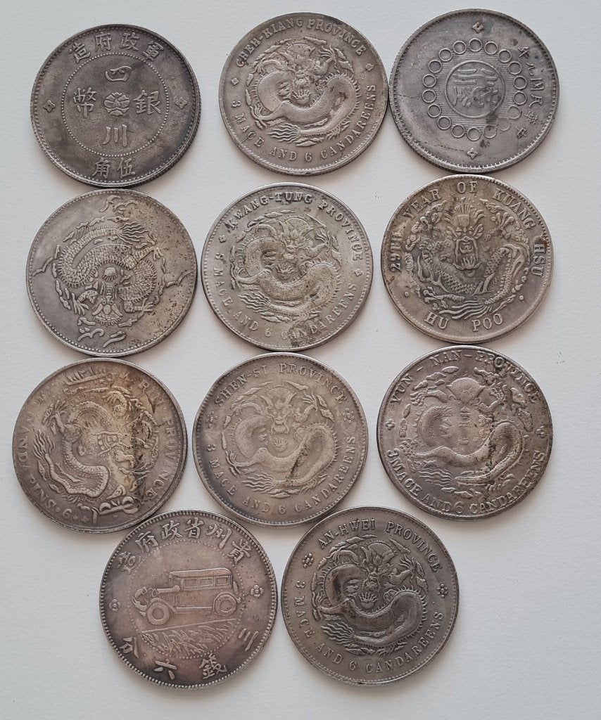 11 oude Chinese munten., Ophalen of Verzenden, Overige landen
