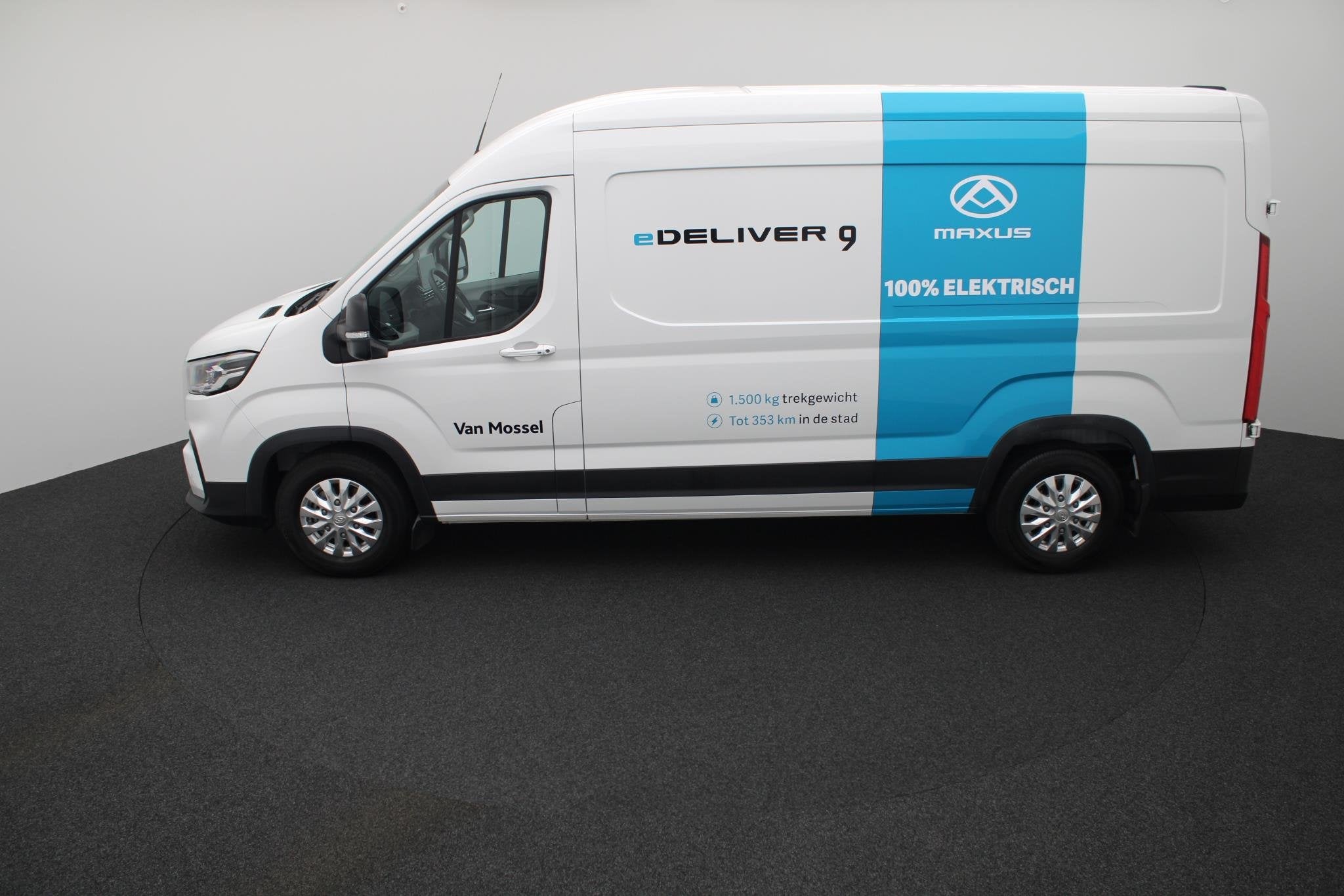 Maxus eDeliver 9 L3H2 89 kWh, Auto's, Dealer onderhouden, Stof, 89 kWh, Met garantie (alle)