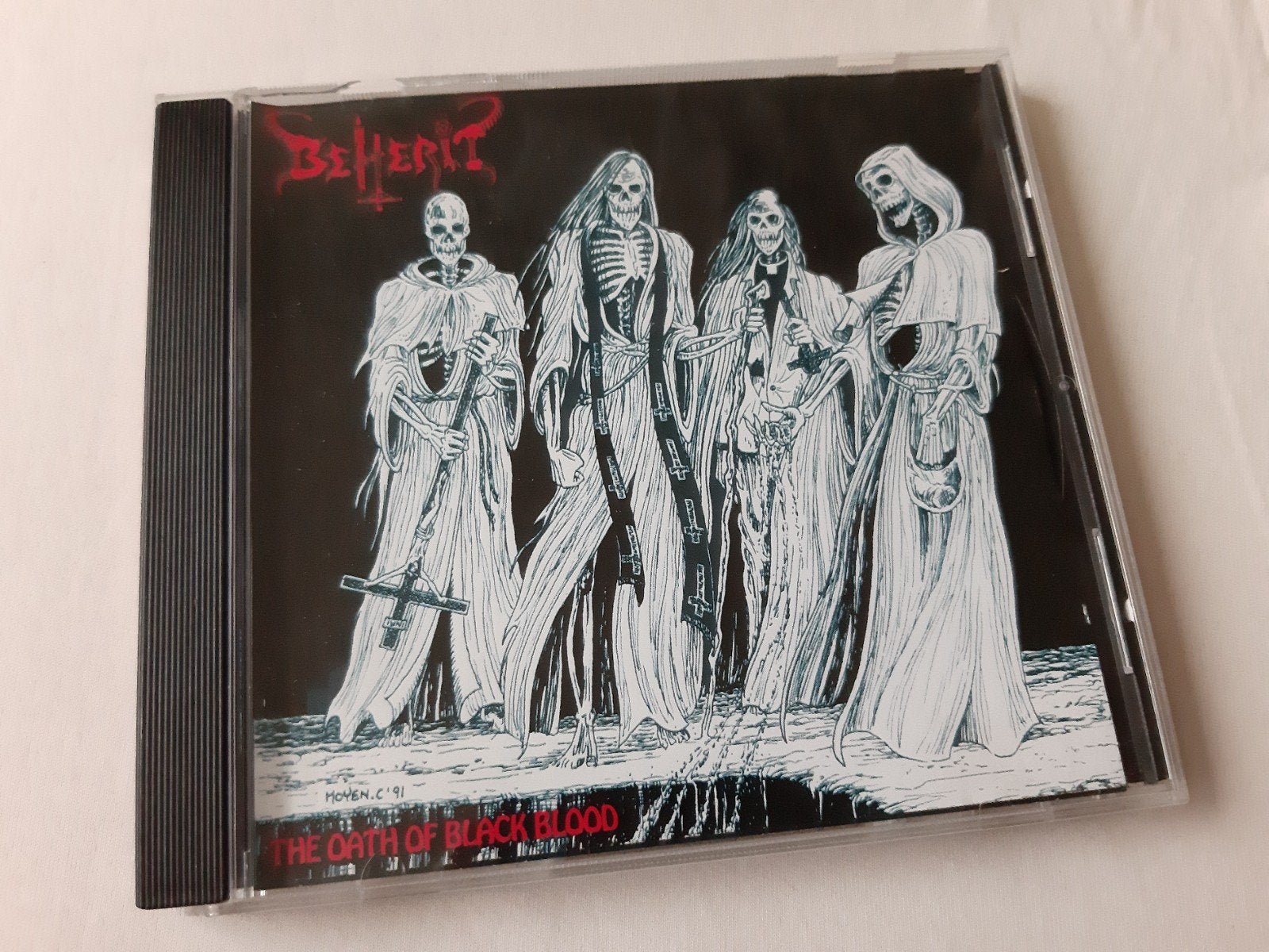 Beherit - The Oath of Black Blood 1991 Turbo Music, Gebruikt, Eerste persing, Ophalen of Verzenden, Black metal