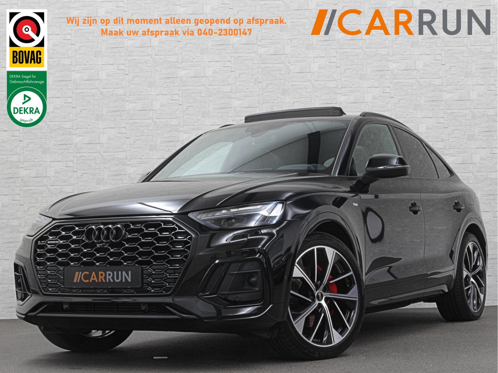 Audi Q5 Sportback 300pk TFSI e S-Line Competition | #RS-Lede, Gebruikt, 4 cilinders, Zwart, Bedrijf