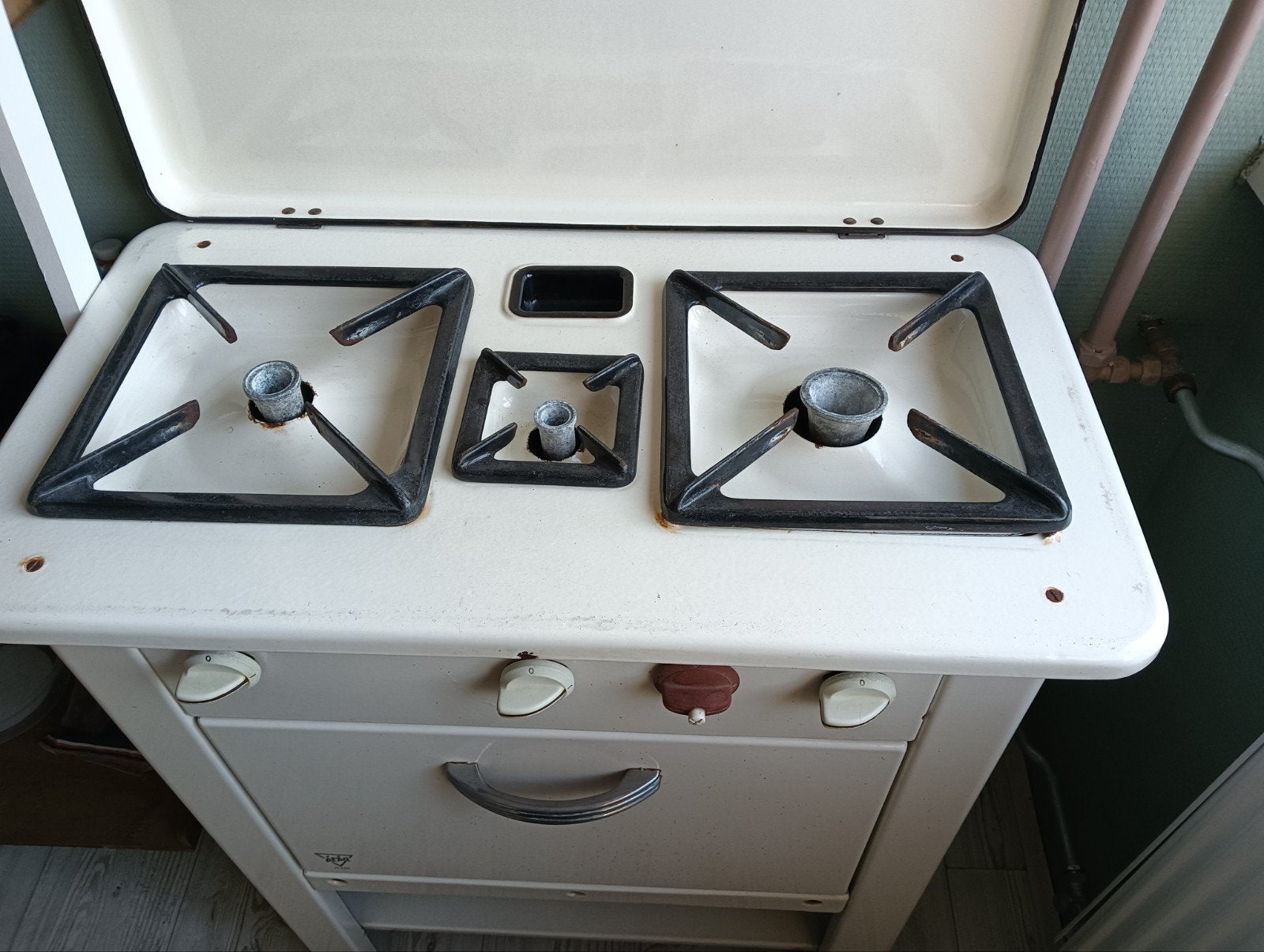 Vintage gasfornuis met oven - decoratief, Ophalen