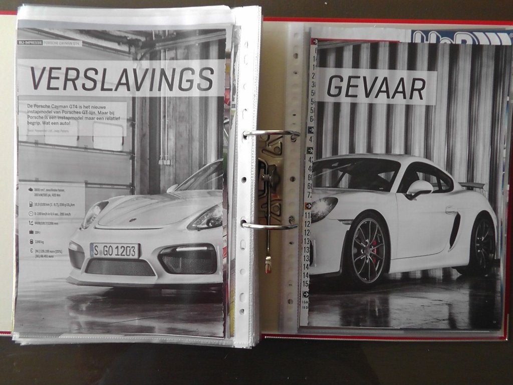 Porsche Cayman 981 GT4 ? Eerst 23x autotest lezen, Ophalen, Gelezen, Porsche