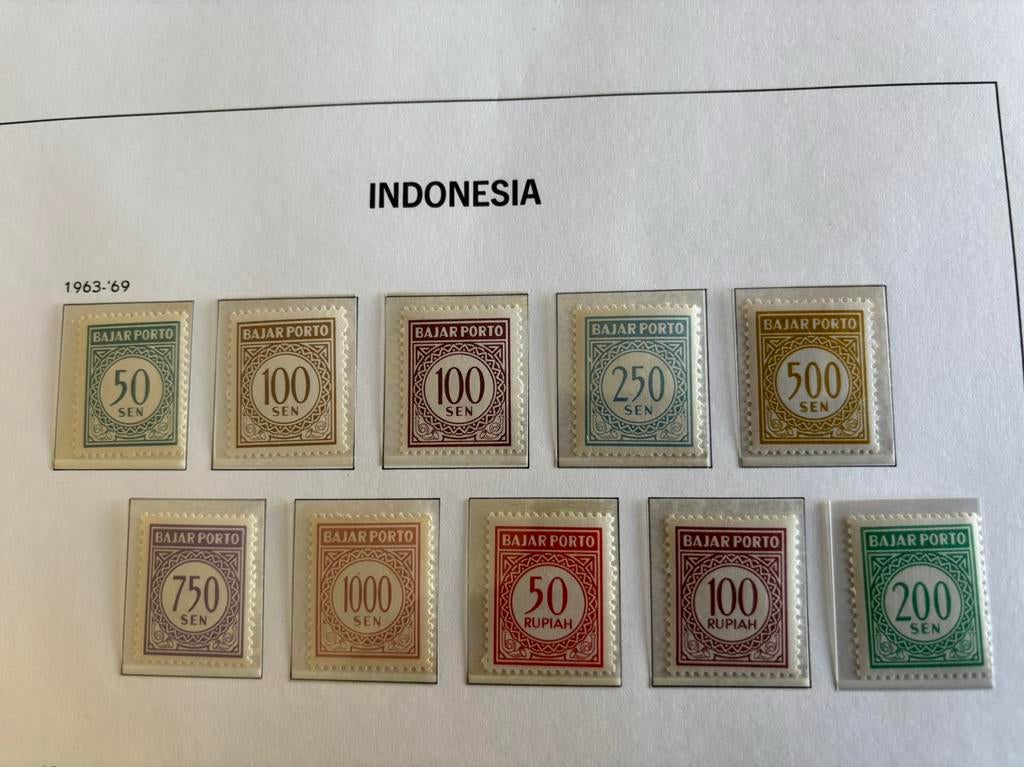 Indonesië, 1963 tot en met 1969 port, Ophalen of Verzenden, Postfris, Zuidoost-Azië