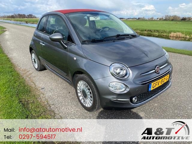 Fiat 500 C 1.2 Lounge Cabrio/Airco/Navigatie/93dkm/2018, Auto's, Voorwielaandrijving, Stof, Gebruikt, 4 cilinders