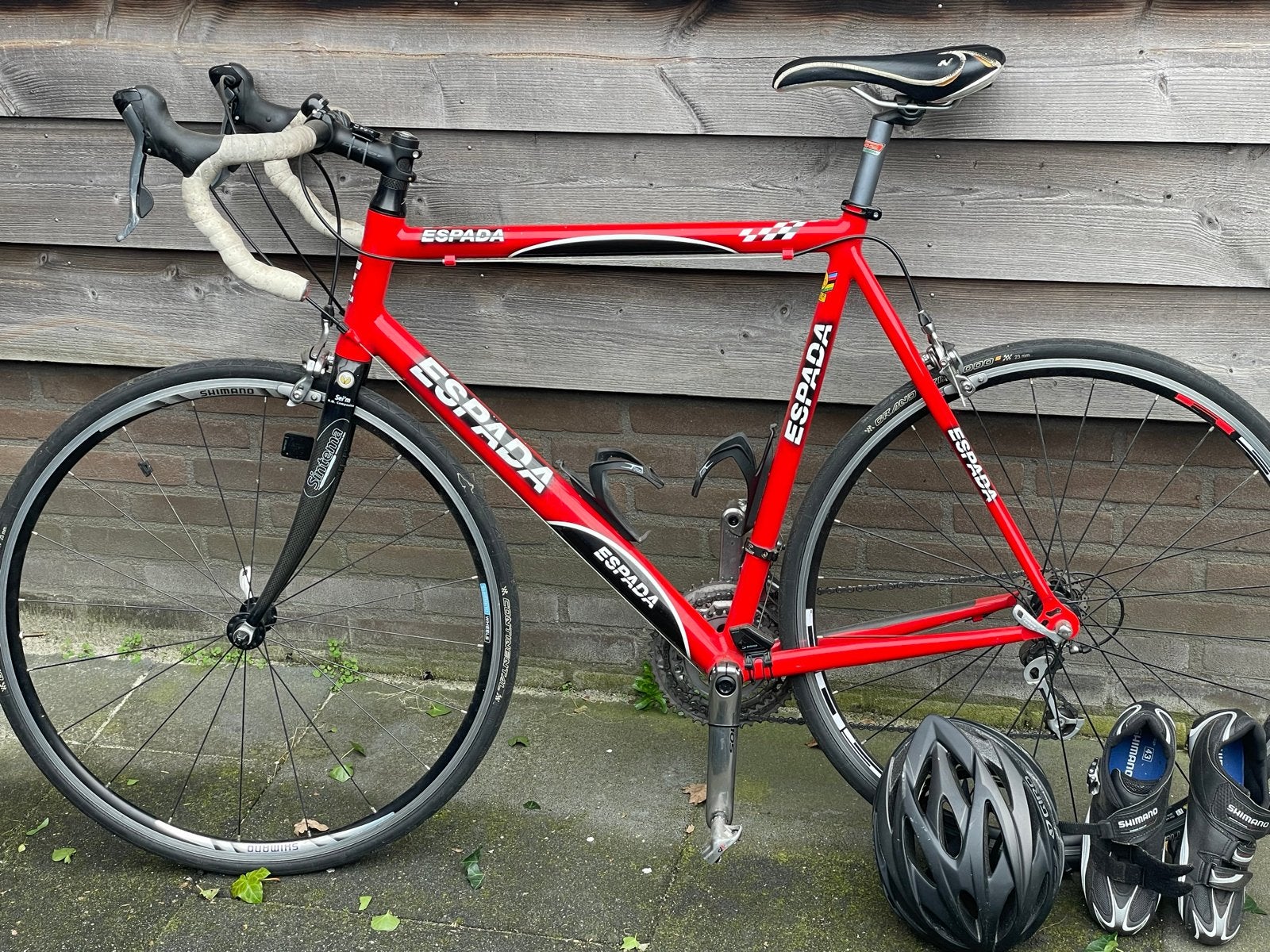 Espada racefiets met Shimano 105 afmontage, Fietsen en Brommers, 28 inch, Gebruikt, Velgrem, Aluminium