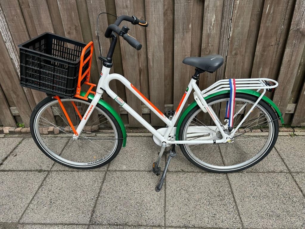 Zeer nette, stevige Postcode Loterij Fiets, 56 cm of meer, Ophalen, Batavus, Versnellingen