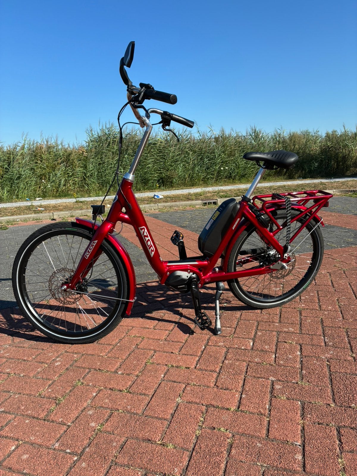 Vrijwel ongebruikte Azor Elburg (22km!) lage instap, Fietsen en Brommers, Zo goed als nieuw, Minder dan 47 cm, Schijfrem, Ophalen