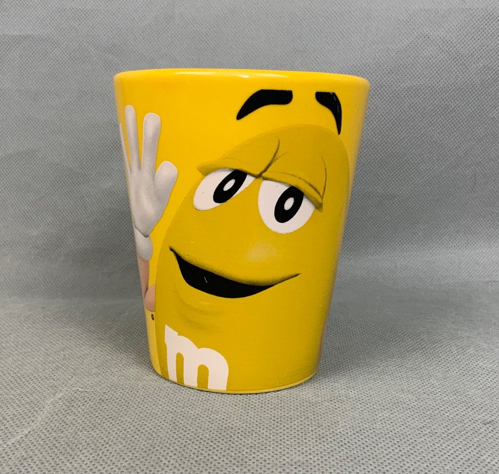 Official M&M’s Yellow beker, Gebruikt, Overige merken, Keramiek, Overige typen