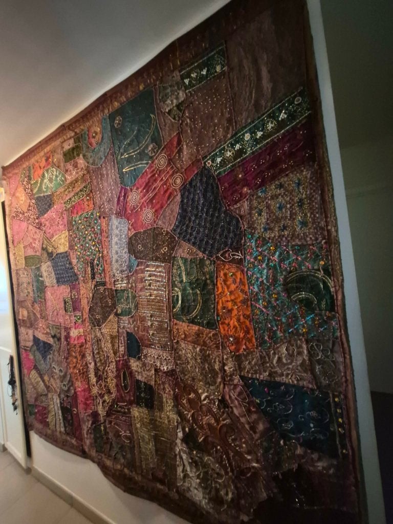 wanddoek zeer decoratief, Ophalen of Verzenden, Zo goed als nieuw, Textiel