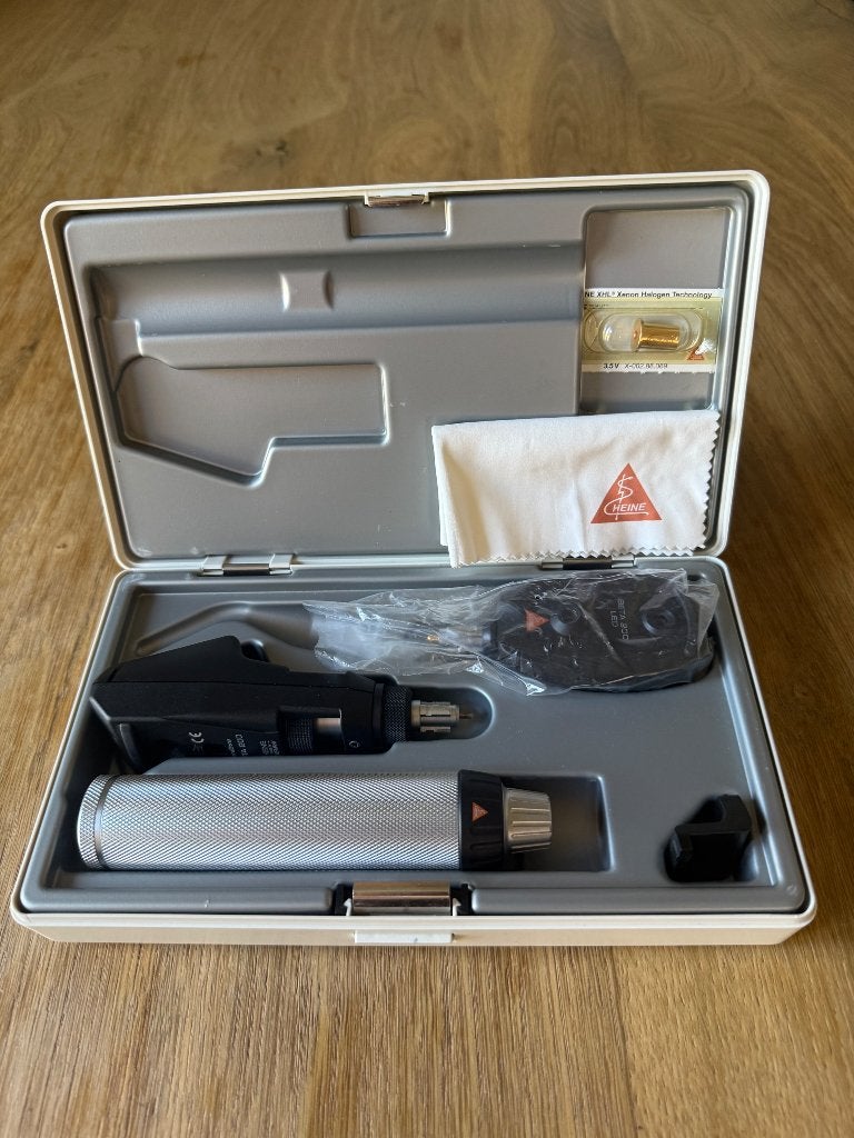 Heine oogspiegel set, te koop, Ophalen of Verzenden, Zo goed als nieuw