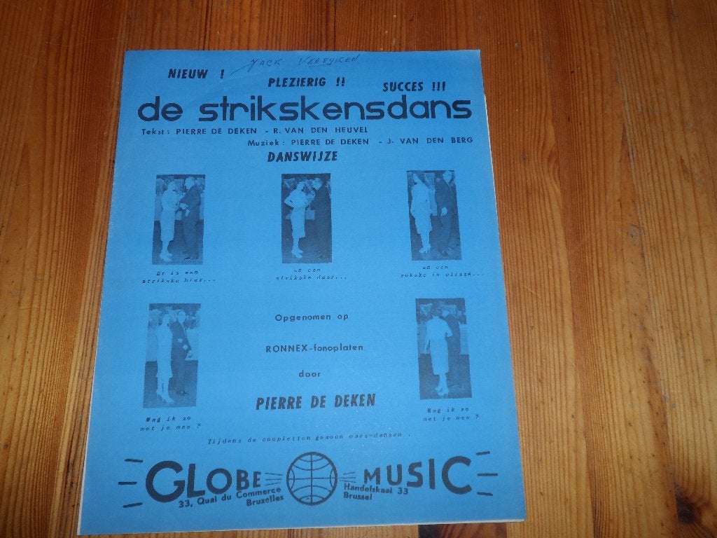 De striksensdans - pierre de deken / j. Van den berg, Gebruikt, Gitaar, Ophalen of Verzenden, Artiest of Componist