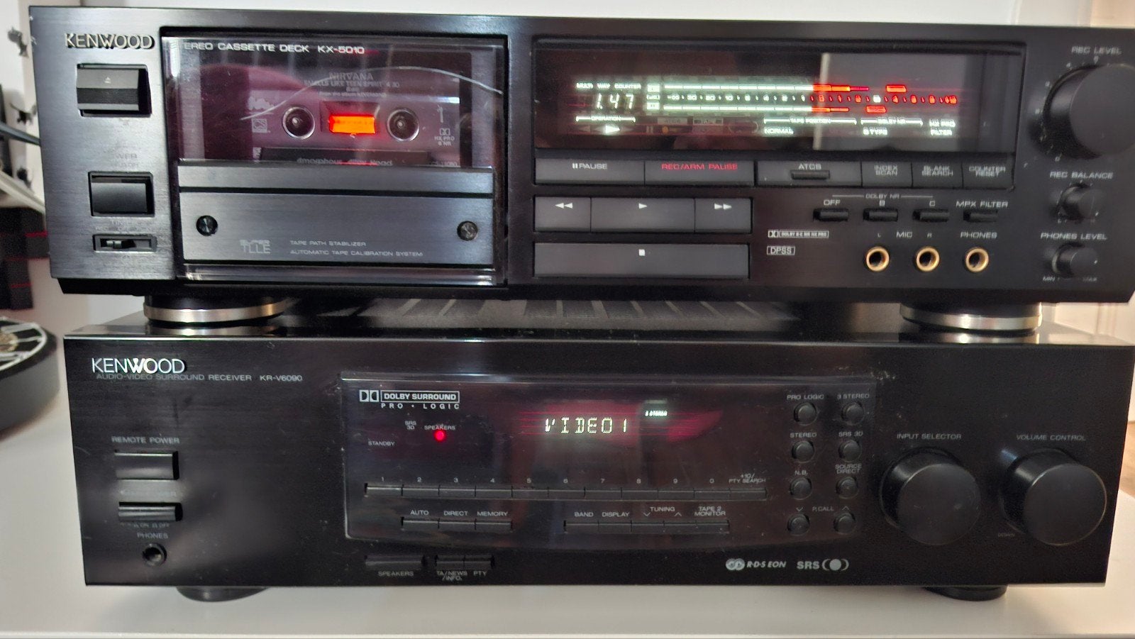 Kenwood KX-5010 Cassettedeck - Uitstekende Staat, Ophalen of Verzenden, Enkel, Kenwood, Tiptoetsen