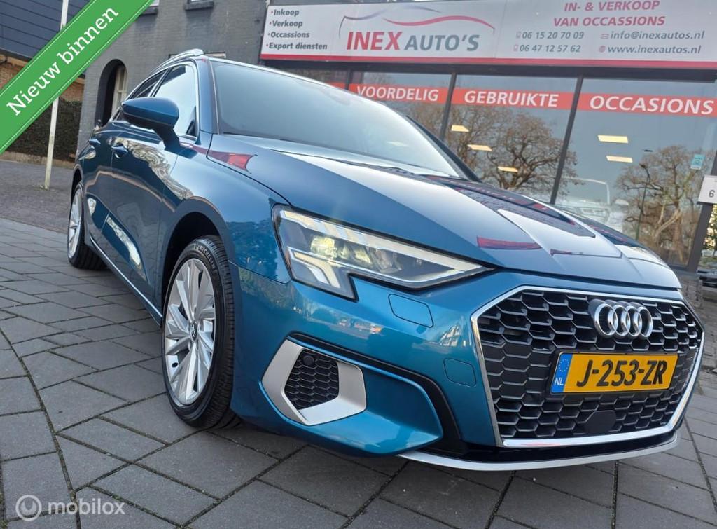 Audi A3 Sportback 30 TFSI Business Edition Incl. Afleverings, Auto's, Audi, Voorwielaandrijving, 1195 kg, Euro 6, Blauw