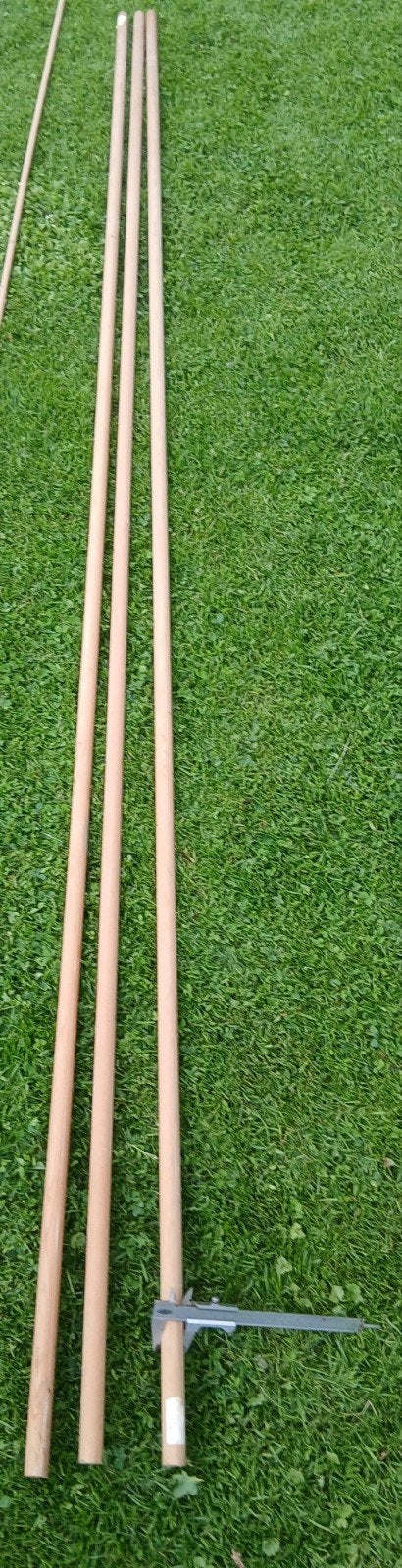 Grote partij rondhout / houten stokken in diverse maten, Doe-het-zelf en Verbouw, Hout en Planken, Minder dan 25 mm, Overige typen