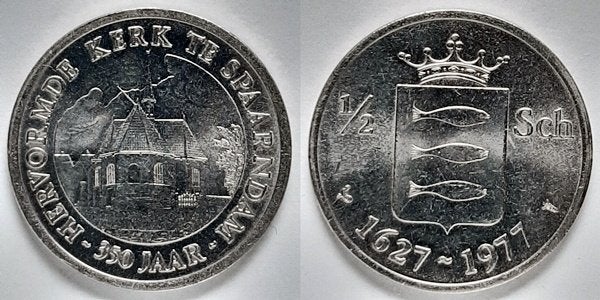 Spaarndam ½ schelling 1977, Postzegels en Munten, Verzenden, Overige materialen, Nederland