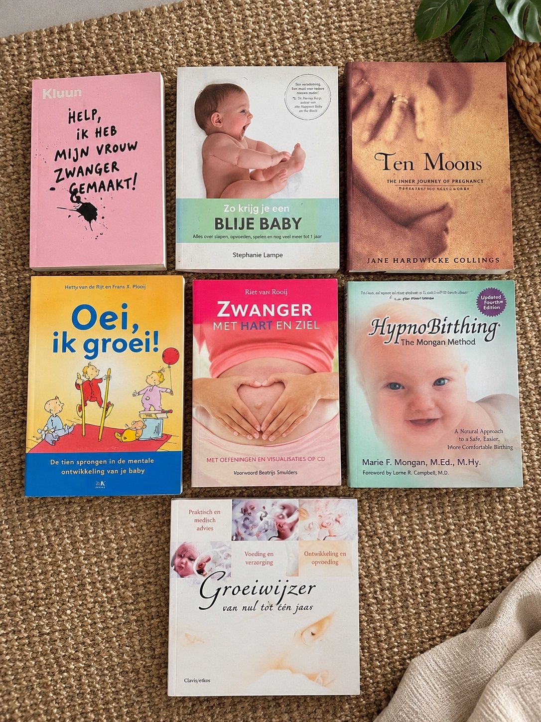 Zwangerschap-geboorte  & baby – 7 BOEKEN, Verzenden, Gelezen, Zwangerschap en Bevalling