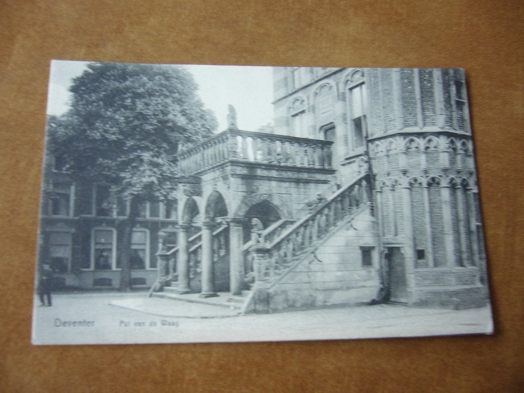 DEVENTER  =  PUI VAN DE WAAG BRIEFKAART  1910, Ophalen of Verzenden, Voor 1920, Gelopen, Overijssel