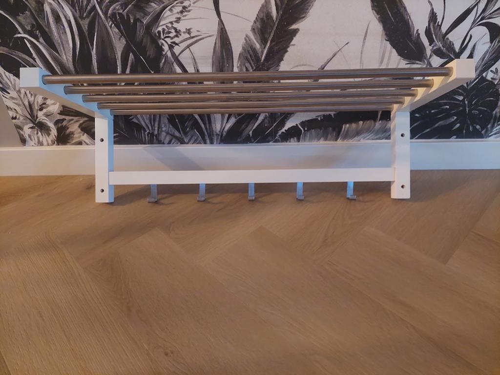 Ikea Tjusig kapstok met leggedeelte en 5 haken, Zo goed als nieuw, Minder dan 100 cm, Hout, Ophalen