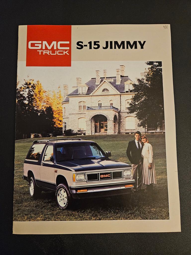 Brochure GMC S-15 Jimmy 1988, Ophalen of Verzenden, Zo goed als nieuw, Overige merken