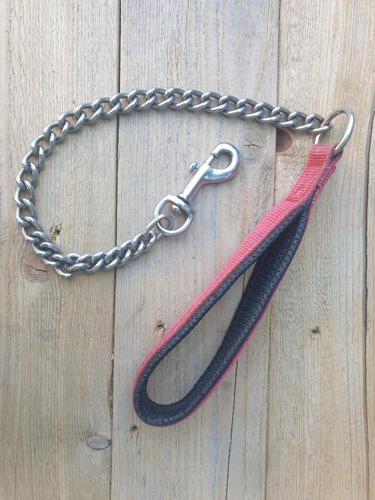 Hondenriem (rood) met soft grip, Dieren en Toebehoren, Ophalen of Verzenden, Nieuw, Hondenriem