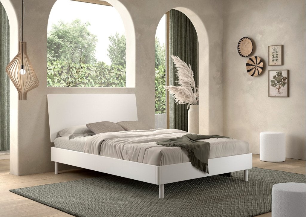 Forrest Beech 2-persoonsbed - 140x200 - Wit beuken, Niet ingevuld, Niet ingevuld, Niet ingevuld