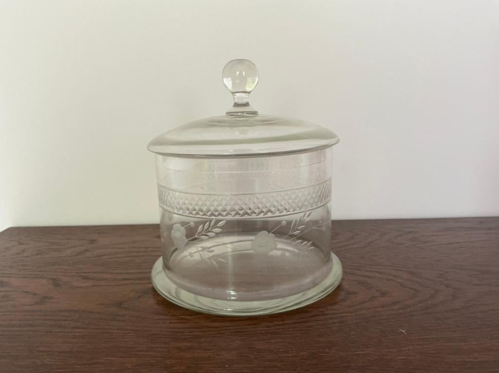 Bonbon schaal geslepen glas, Huis en Inrichting, Ophalen of Verzenden, Zo goed als nieuw