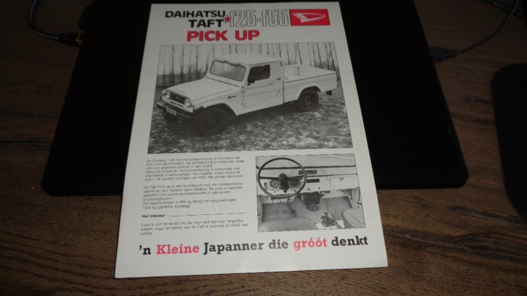 Folder  DAIHATSU TAFT f25-f55  PICK UP, Verzenden, Zo goed als nieuw, Overige merken