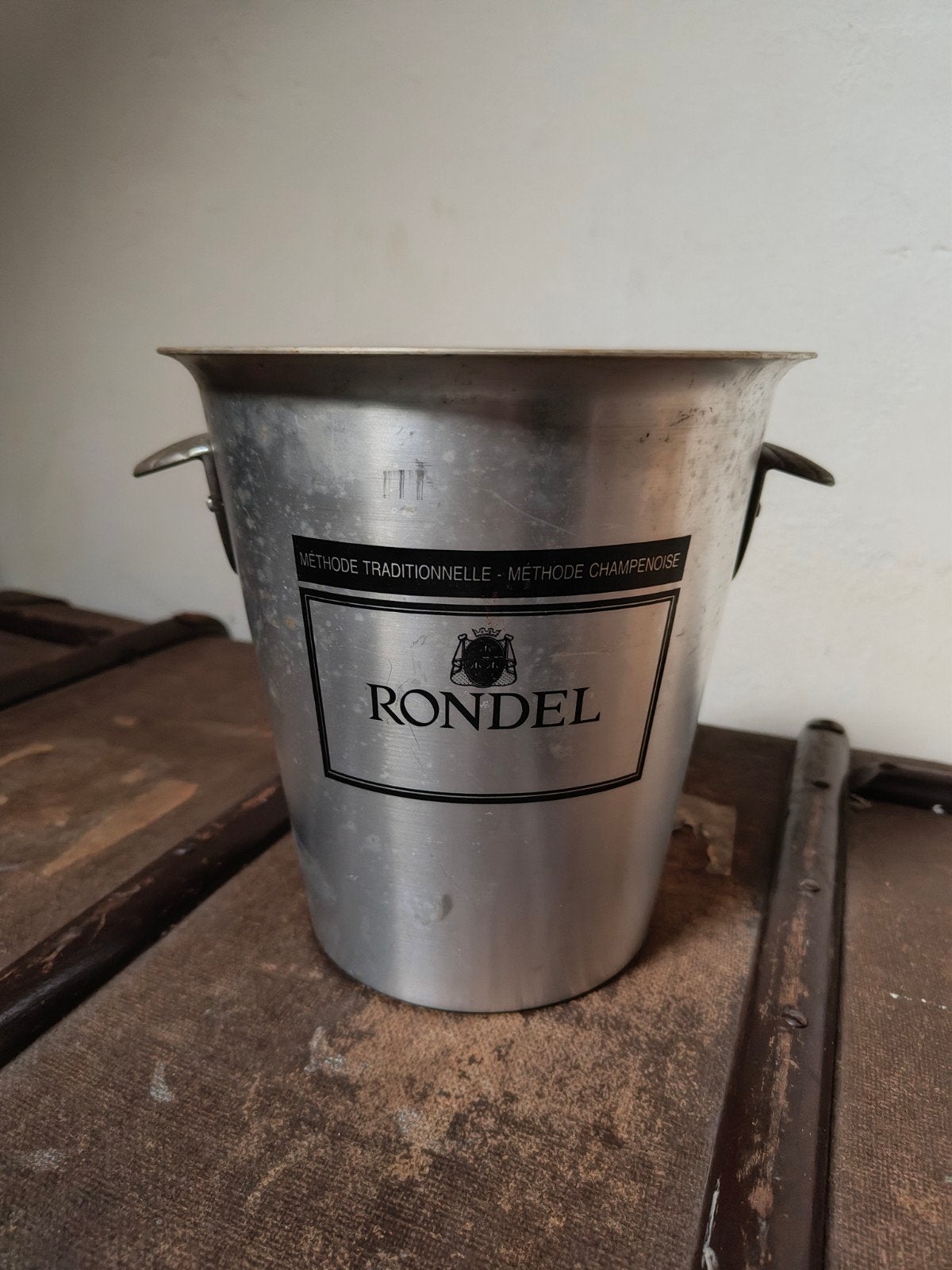Vintage Rondel Champagnekoeler - Aluminium, Ophalen of Verzenden