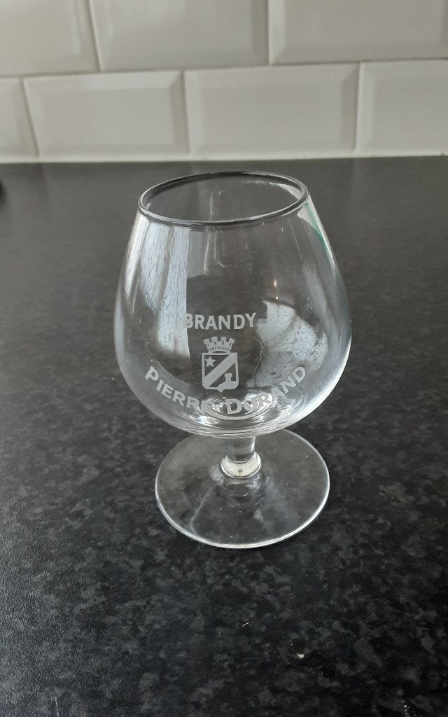 PIERRE DURAND brandy glaasje, Ophalen of Verzenden, Zo goed als nieuw, Borrel- of Shotglas