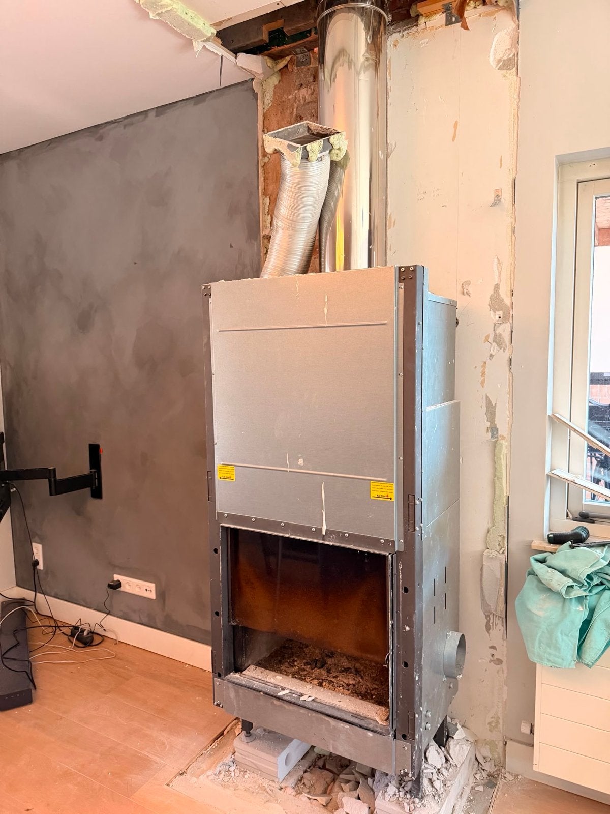 Kal-fire Houthaard Inbouwhaard - Gebruikt, Ophalen, Gebruikt, Inbouwhaard, Houthaard