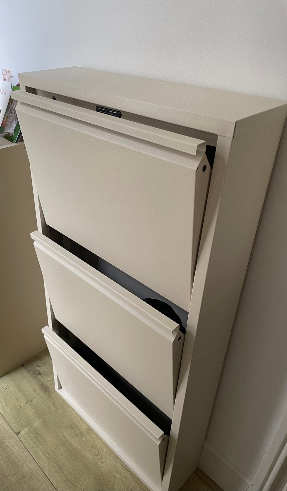Schoenenkast taupe, Huis en Inrichting, Ophalen, Zo goed als nieuw