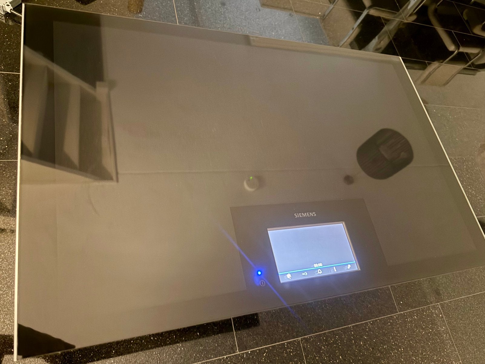 Siemens freeinduction  inductie kookplaat 80 cm izgst, Ophalen, 4 kookzones, Zo goed als nieuw, Inbouw