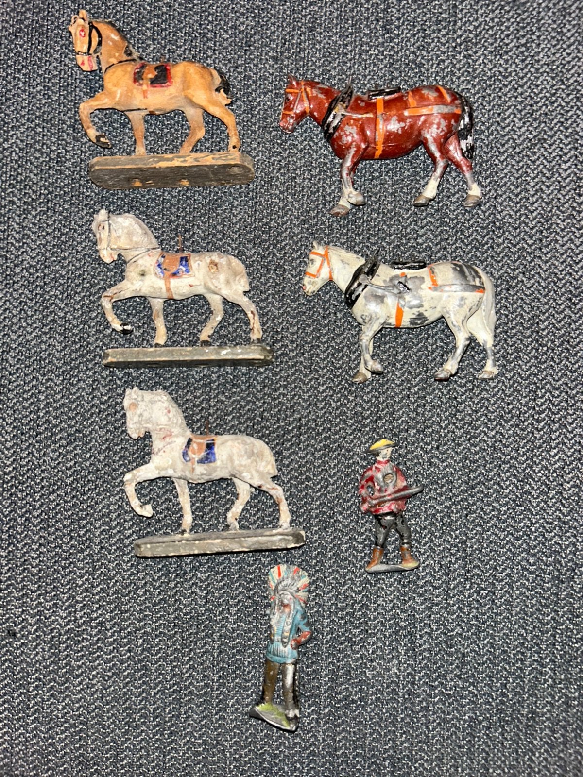 vintage britains ltd figures horses wildwest collection&more, Ophalen of Verzenden