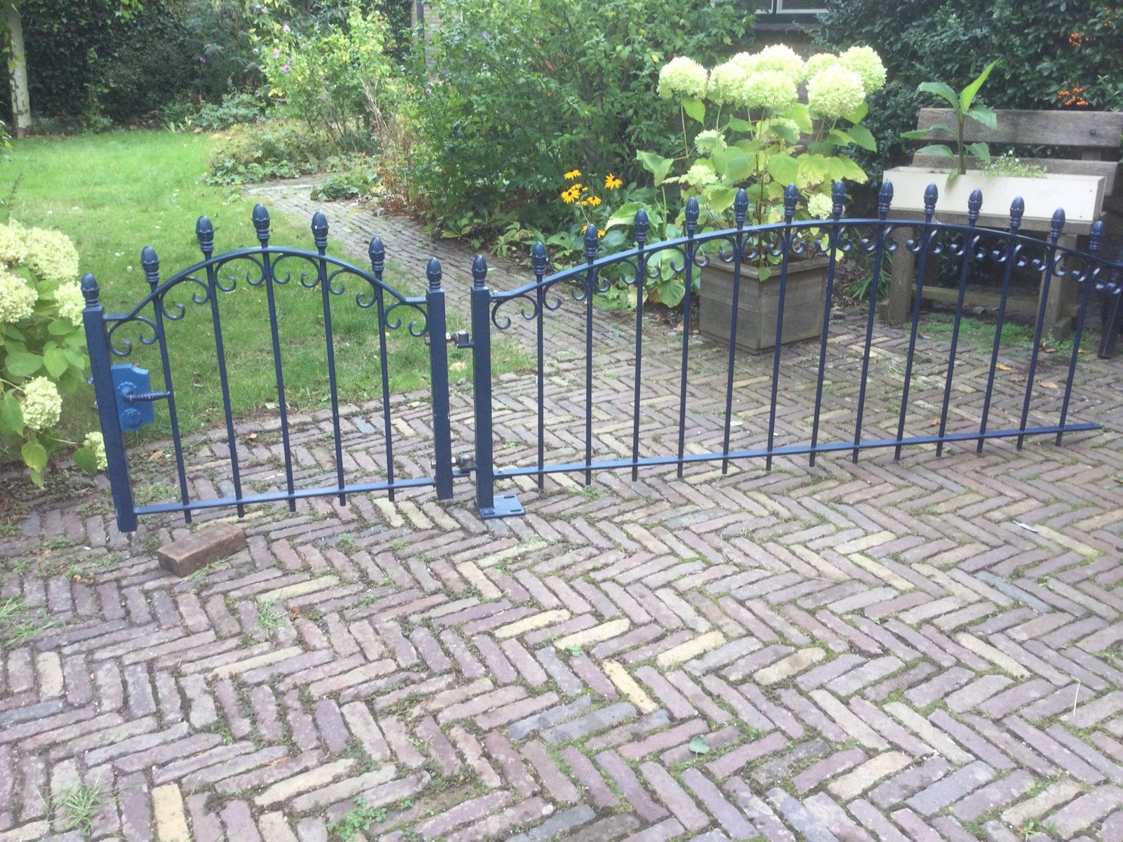 Draaihek, Ophalen, Zo goed als nieuw, IJzer, Sierhekwerk