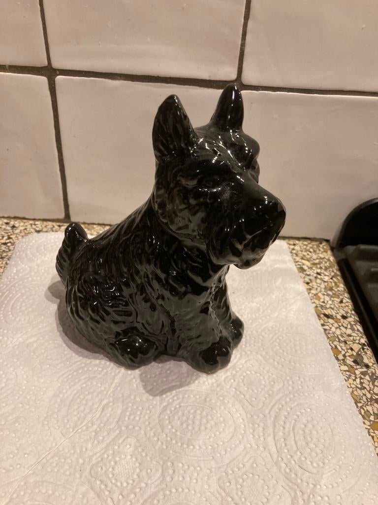 Spaarpot hond, Ophalen of Verzenden, Zo goed als nieuw, Steen, Aardewerk of Keramiek, Dier