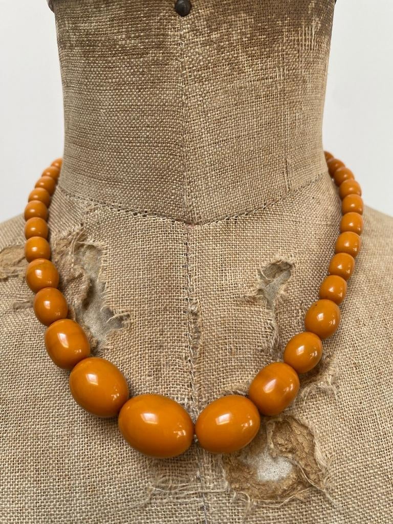 Antiek bakelieten ketting, Sieraden, Tassen en Uiterlijk, Antieke sieraden, Verzenden, Overige materialen, Ketting