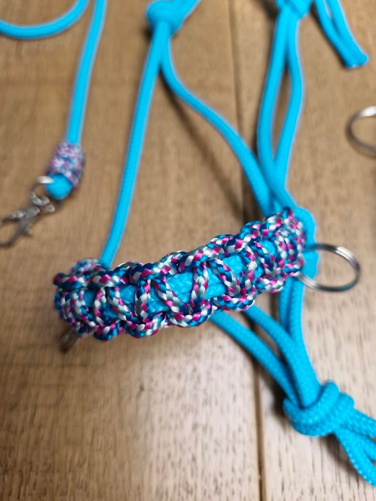 Hobbyhorse touwhalster set aqua/multicolour, Ophalen of Verzenden, Nieuw, Jongen of Meisje