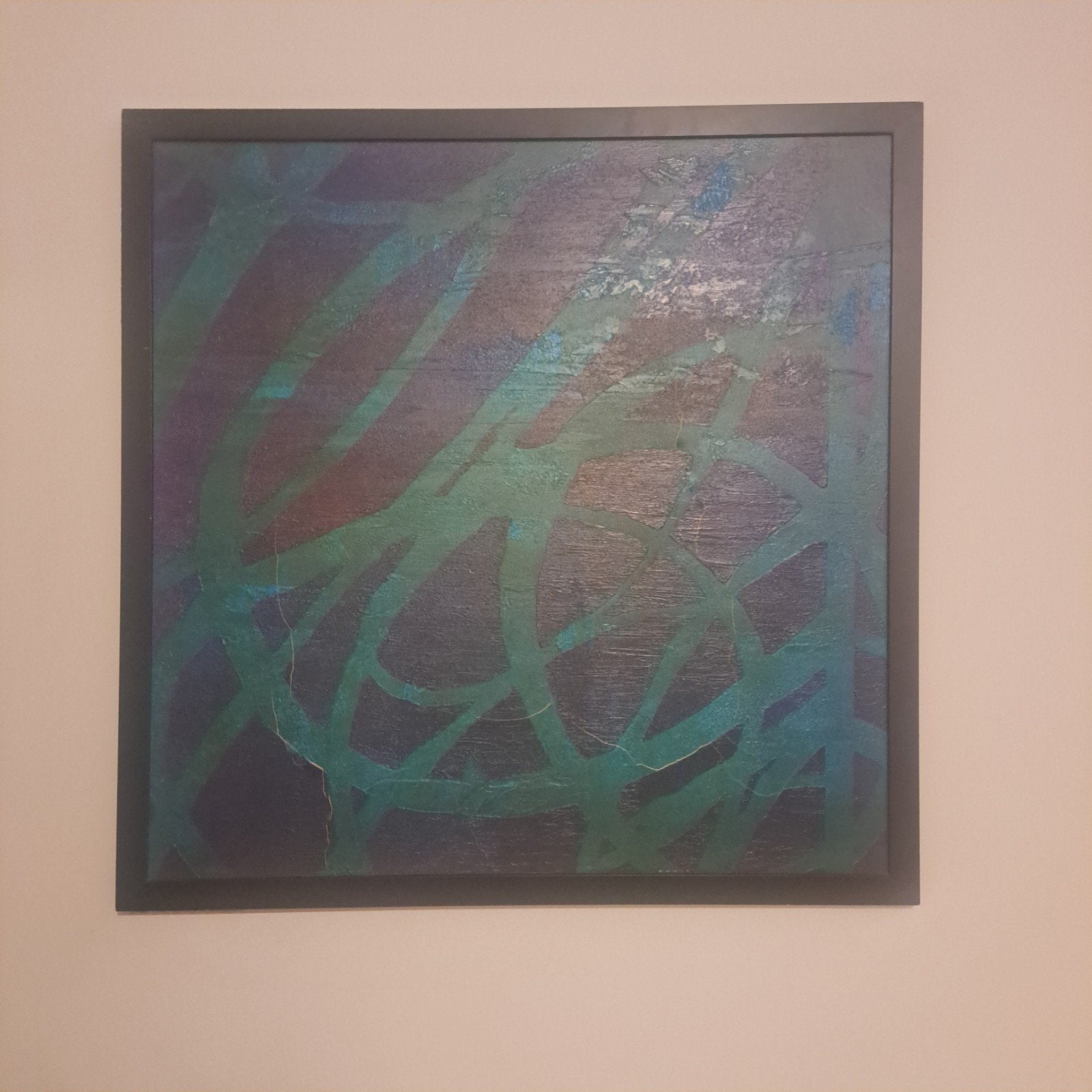 IKEA HALLARYD Abstract Schilderij 100x100 cm, Ophalen