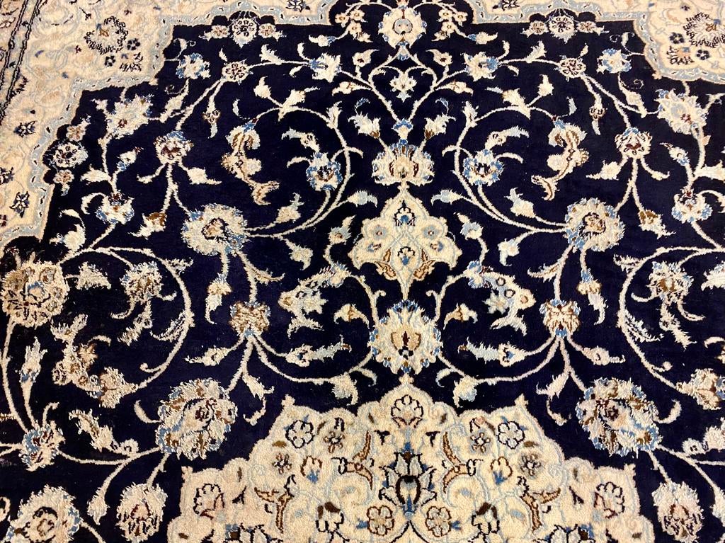 Mooi origineel handgeknoopt perzisch nain tapijt, ., 200 cm of meer, Ophalen of Verzenden, Zo goed als nieuw
